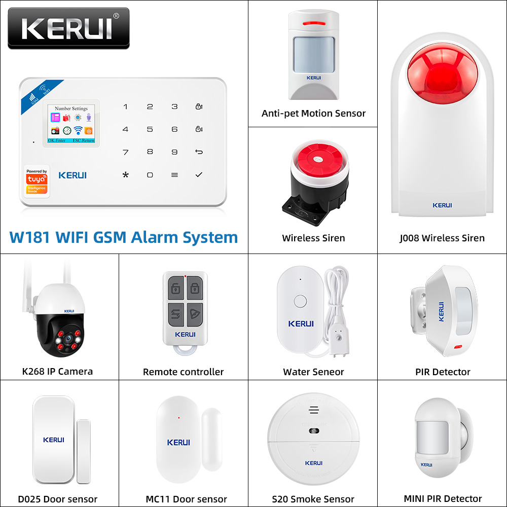 Smart Home Ecosystems - KERUI W181 Alarm System Panel WIFI
