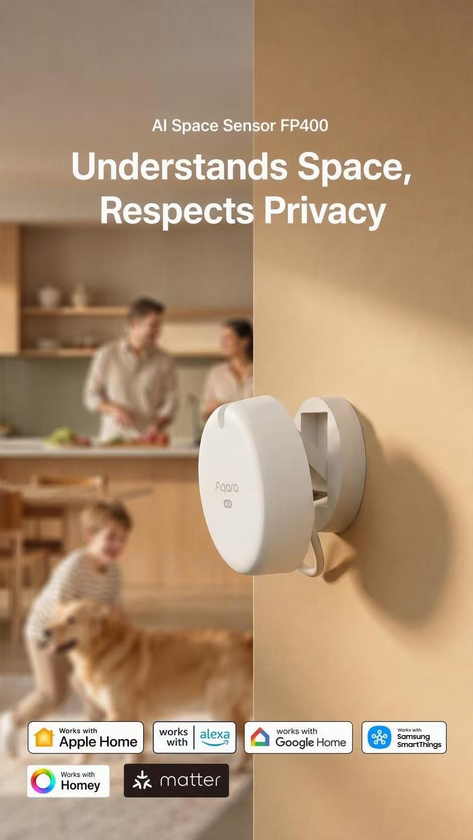 Smart Home For Windows - Aqara FP400 AI Millimeter‑Wave Radar Presence