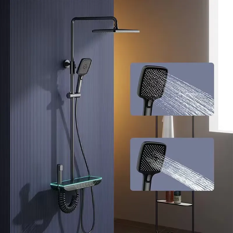 Smart Home Key - Smart Digital Thermostatic Shower Set Brass