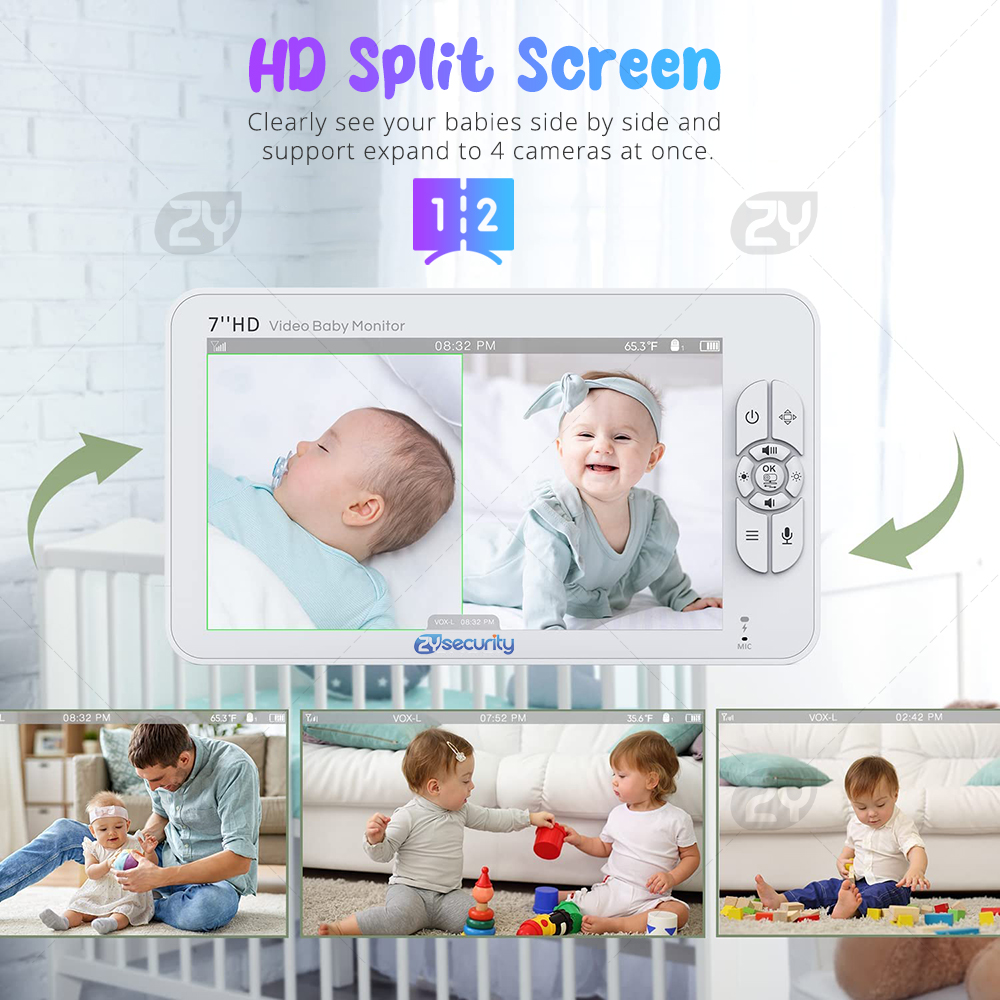 7.0 inch Video Baby Monitor HD - огляд і ціна Smart Home Battery Camera