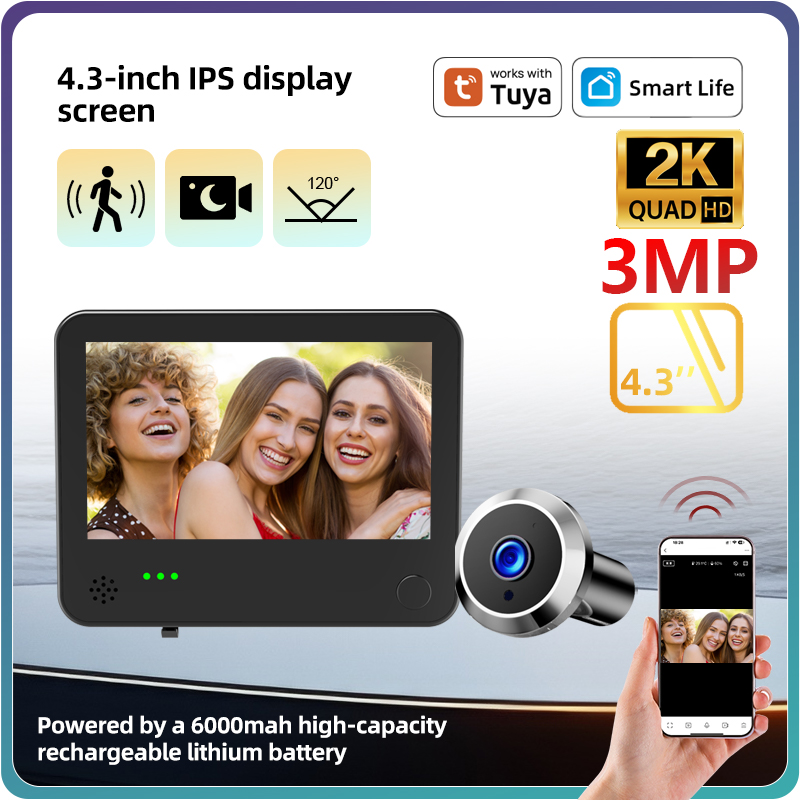 Danmini 4.3inch 2K Smart Life  - огляд і ціна Smart Home Battery Camera