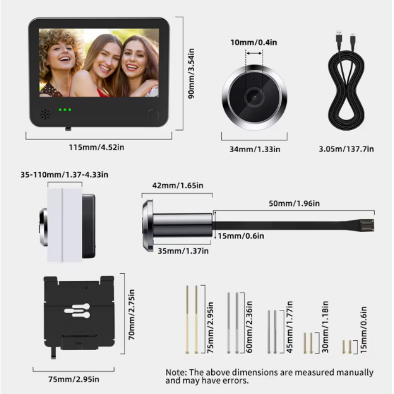 Danmini 4.3inch 2K Smart Life  - огляд і ціна Smart Home Battery Camera