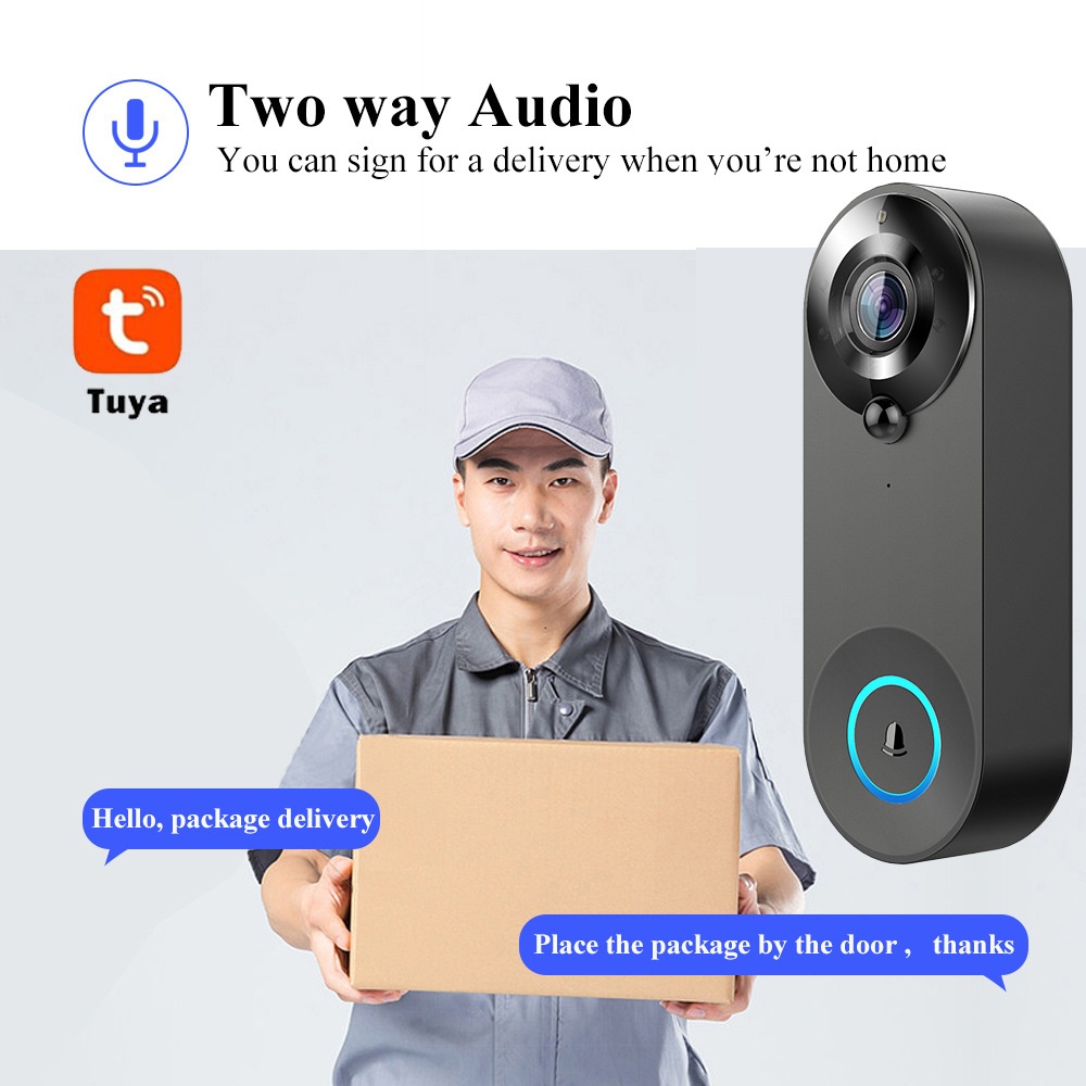 Tuya 1080P Wireless WIFI Doorb - огляд і ціна Smart Home Battery Camera