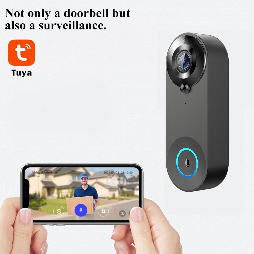 Tuya 1080P Wireless WIFI Doorb - огляд і ціна Smart Home Battery Camera