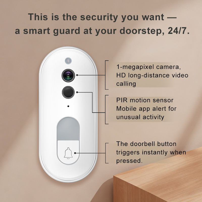Tuya Smart Video Doorbell Wire - огляд і ціна Smart Home Outdoor Camera