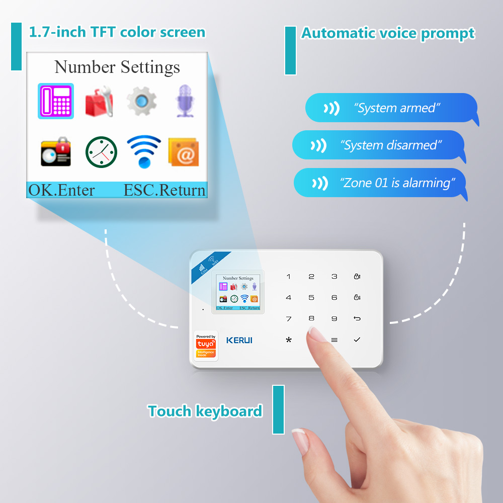KERUI W181 Alarm System Panel  - огляд і ціна Smart Home Ecosystems