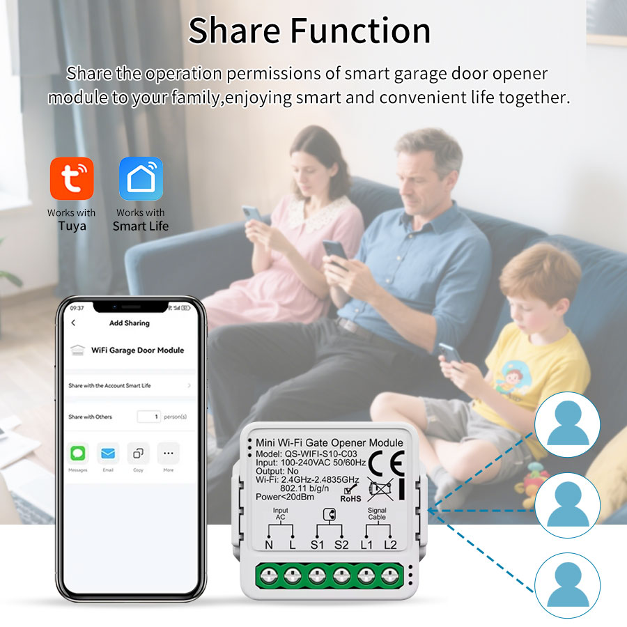 Tuya Smart WiFi or Zigbee Gara - огляд і ціна Smart Home For Living