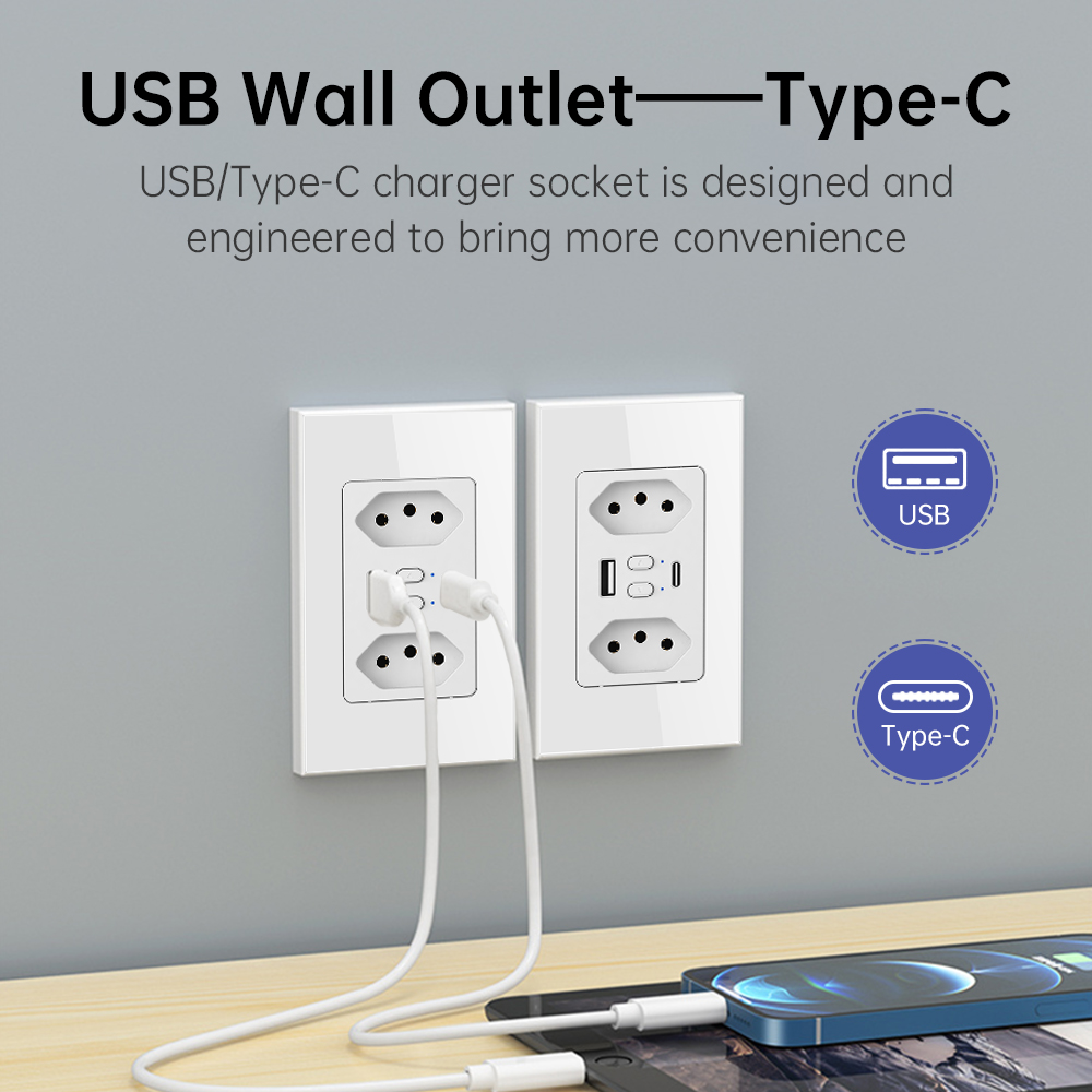 MANHOT Wifi Smart Brazil Socke - огляд і ціна Smart Home For Living