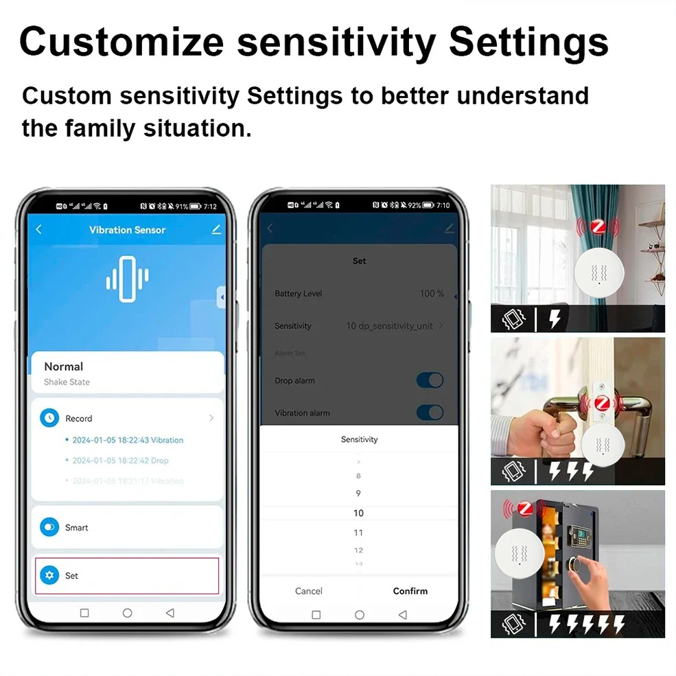 Tuya ZigBee Smart Vibration &  - огляд і ціна Smart Home Security System