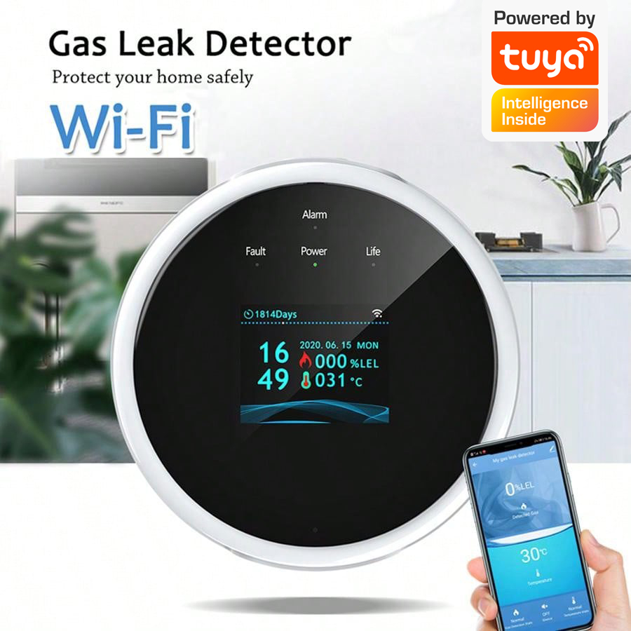 2.4G WiFi Gas Alarm Sensor Com - огляд і ціна Smart Home Security System