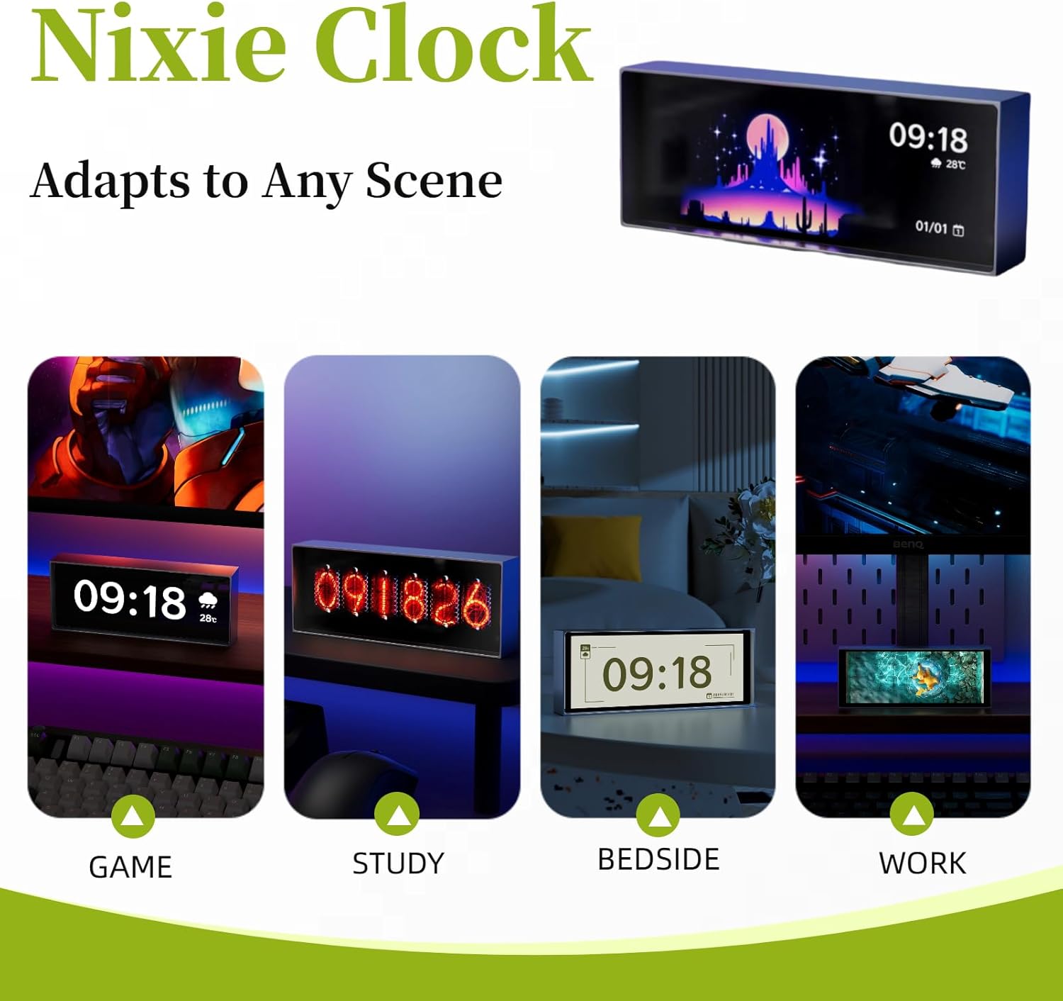 RGB Quantum Clock LED Night Li - огляд і ціна Smart Home Interior