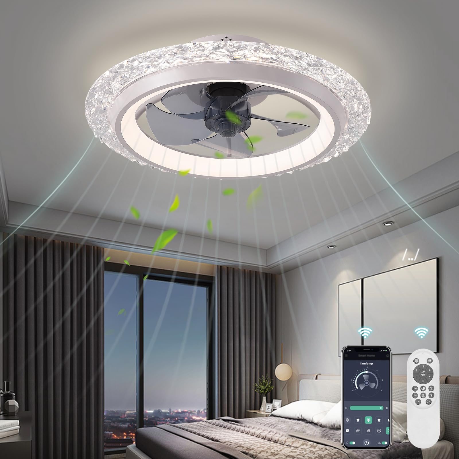 Smart Circle Ceiling Fan With  - огляд і ціна Smart Home Interior