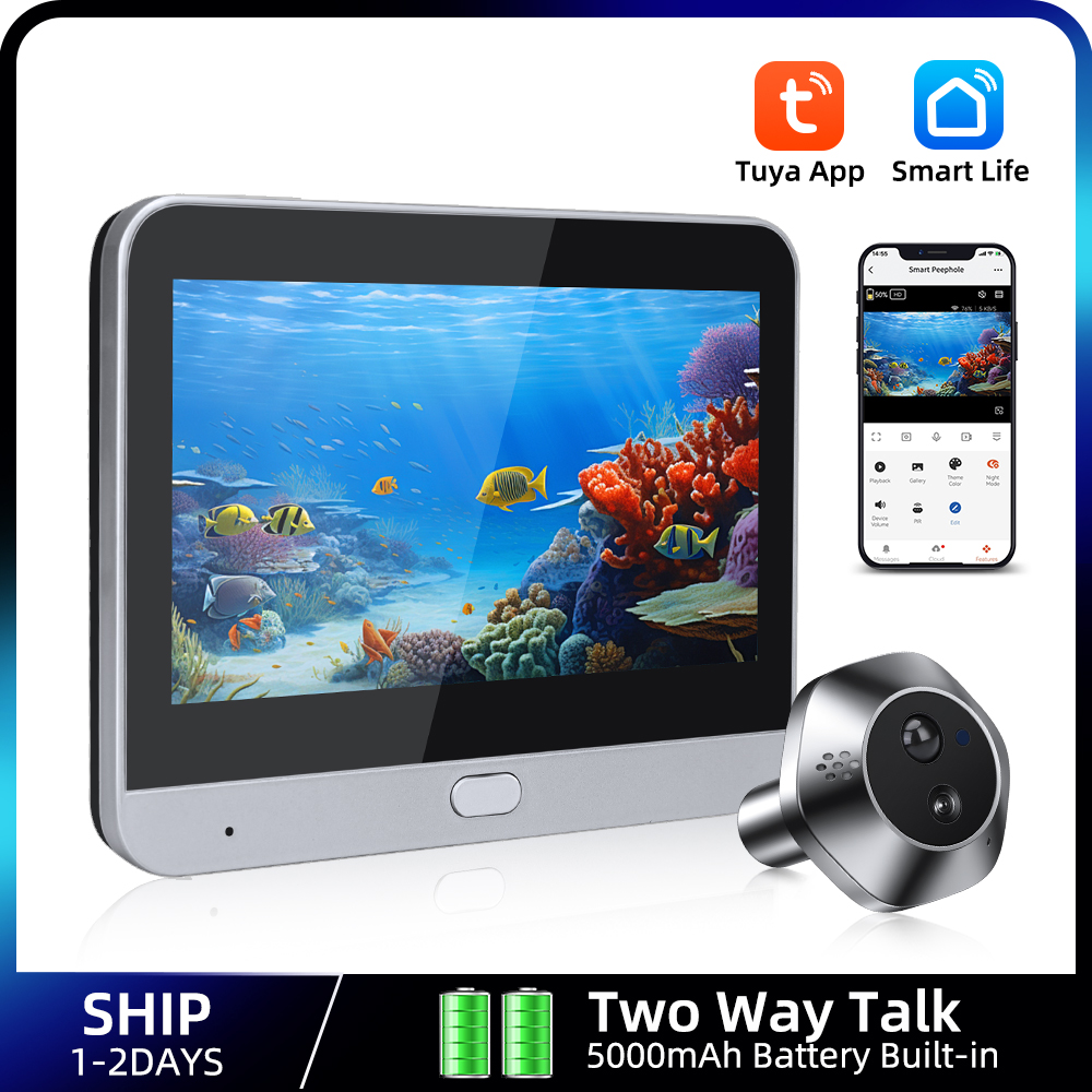 1080P WiFi Peephole Tuya Smart - огляд і ціна Smart Home Battery Camera