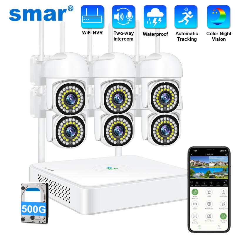 Smar 3MP Wireless CCTV Securit - огляд і ціна Smart Home Outdoor Camera