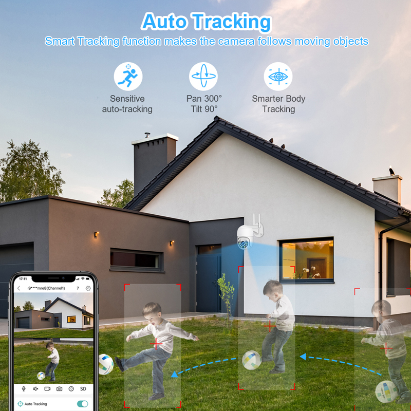 Smar 3MP Wireless CCTV Securit - огляд і ціна Smart Home Outdoor Camera